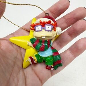 Vintage 3" Rugrats Chuckie Finster Hanging Christmas Ornament Viacom Nickelodeon